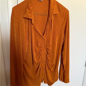 Burnt Orange button up